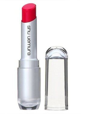 Shu Uemura DISCONTINUED rouge unlimited satin lipstick RD144 red hydrating matte